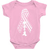 fallen soldier ribbon never forget military Baby Bodysuit