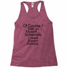 talk to myself Racerback Tank