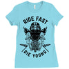 ride fast die young Ladies Fitted T-Shirt