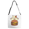 i has cheezburger! Adjustable Strap Totes