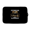 september girl is a perfect combination of princess and warrior Laptop sleeve