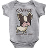 coffee makes me poop Baby Bodysuit