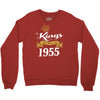 kings are born in 1955 Crewneck Sweatshirt