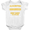 algorithm word used by programmers Baby Onesie