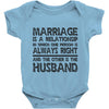 marriage is a relationship in (2) Baby Onesie
