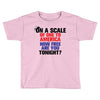 on a scale of one to america how free are you tonight Toddler T-shirt