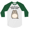 i am in love with cats 3/4 Sleeve Shirt