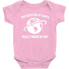 the rotation of the earth Baby Bodysuit