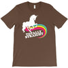 totally straight funny rainbow unicorn gay pride novelty fashion T-Shirt