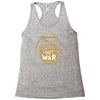 make coffee not war Racerback Tank