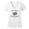 my tent or yours Women's V-Neck T-Shirt
