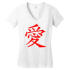 JAPAS Women's V-Neck T-Shirt