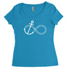 infinity knot anchor rope Women's Triblend Scoop T-shirt