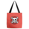 comic skull Tote Bags