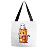 brave kitty Tote Bags