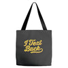 i text back Tote Bags