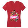 paw patrol birthday girl Women's V-Neck T-Shirt