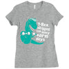 t rex skipped too many arm days Ladies Fitted T-Shirt