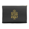 kings are born in 1987 Accessory Pouches