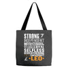 Strong Independent Motivated Leo Tote Bags