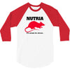 nutria its whats for dinner 3/4 Sleeve Shirt