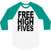 free high fives t shirt x large funny humor geek awesome highfive cool 3/4 Sleeve Shirt