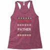 ugly christmas father Racerback Tank