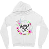 floral baby girl Zipper Hoodie