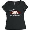 December Peeking Out Baby Girl Women's Triblend Scoop T-shirt