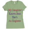 my daughter knows best shes anengineer Ladies Fitted T-Shirt