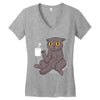 catffeinated Women's V-Neck T-Shirt