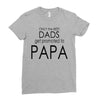 best dad get promoted to papa Ladies Fitted T-Shirt