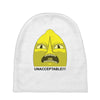 lemongrab unacceptable Baby Beanies