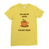 funny coffee Ladies Fitted T-Shirt
