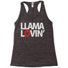 llama lovin' lover Racerback Tank