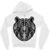 tiger zentangle Zipper Hoodie