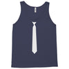 skinny white tie Tank Top