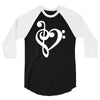 musik notes 3/4 Sleeve Shirt