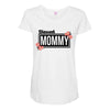 blessed mommy  flower Maternity Scoop Neck T-shirt