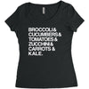 vegan Women's Triblend Scoop T-shirt