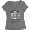 ugly christmas sweater Women's Triblend Scoop T-shirt