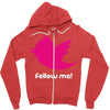 follow me Zipper Hoodie