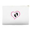 Baby Girl with Heart Any Name Customized Accessory Pouches