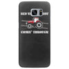 case ih red tractor boy comin' through Samsung Galaxy S7 Edge