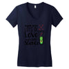 Made With Lots Of Love And a Little Science Women's V-Neck T-Shirt
