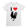 i love cock Ladies Fitted T-Shirt