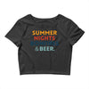 Summer Night Bonfires Beer Crop Top