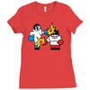 vector gamer boxing Ladies Fitted T-Shirt