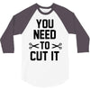 you need to cut it 3/4 Sleeve Shirt