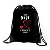 Our First Father's Day! Baby Girl Drawstring Bags